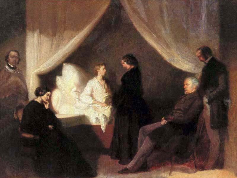 Teofil Kwiatkowski Last moments of Frederic Chopin Norge oil painting art